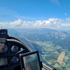 Flugwegposition um 12:05:22: Aufgenommen in der Nähe von Admont, Österreich in 2461 Meter